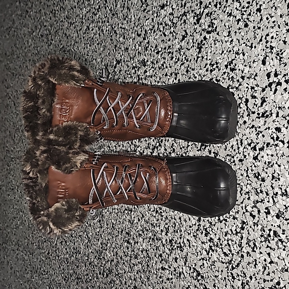 Sperry fur duck boot